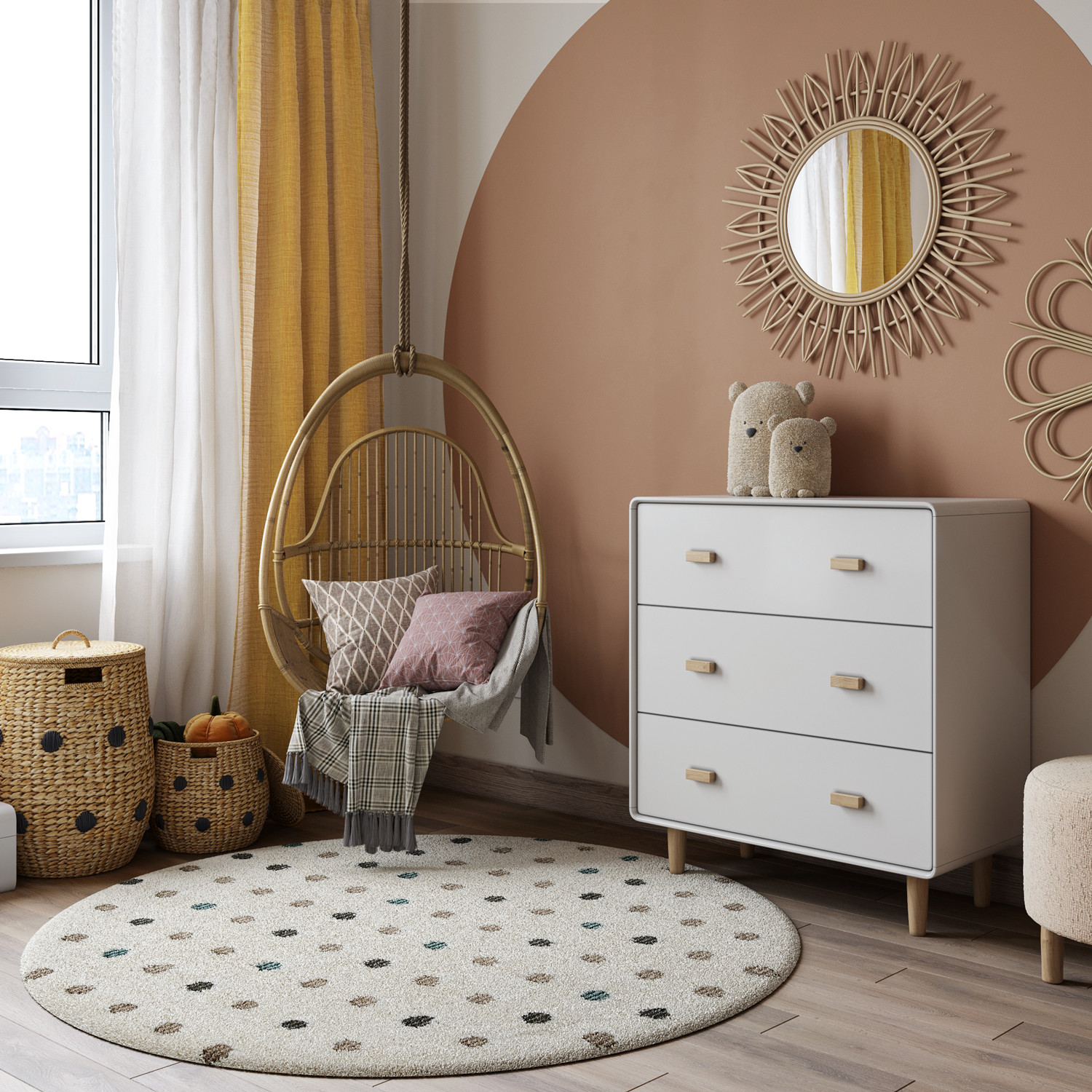 визуализация трехкомнатной квартиры ЖК Варшавская Life