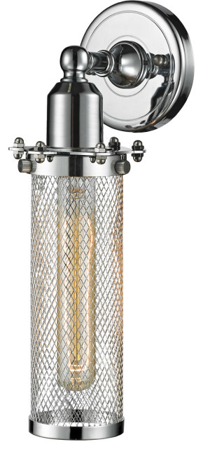 Austere Quincy Hall 1 Light Wall Sconce in Polished Chrome