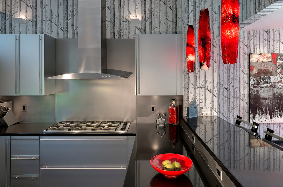 Trendy kitchen photo in Denver