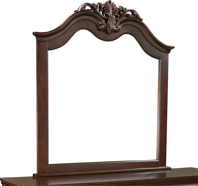 Standard Furniture Westchester Arched Mirror in Cherry
