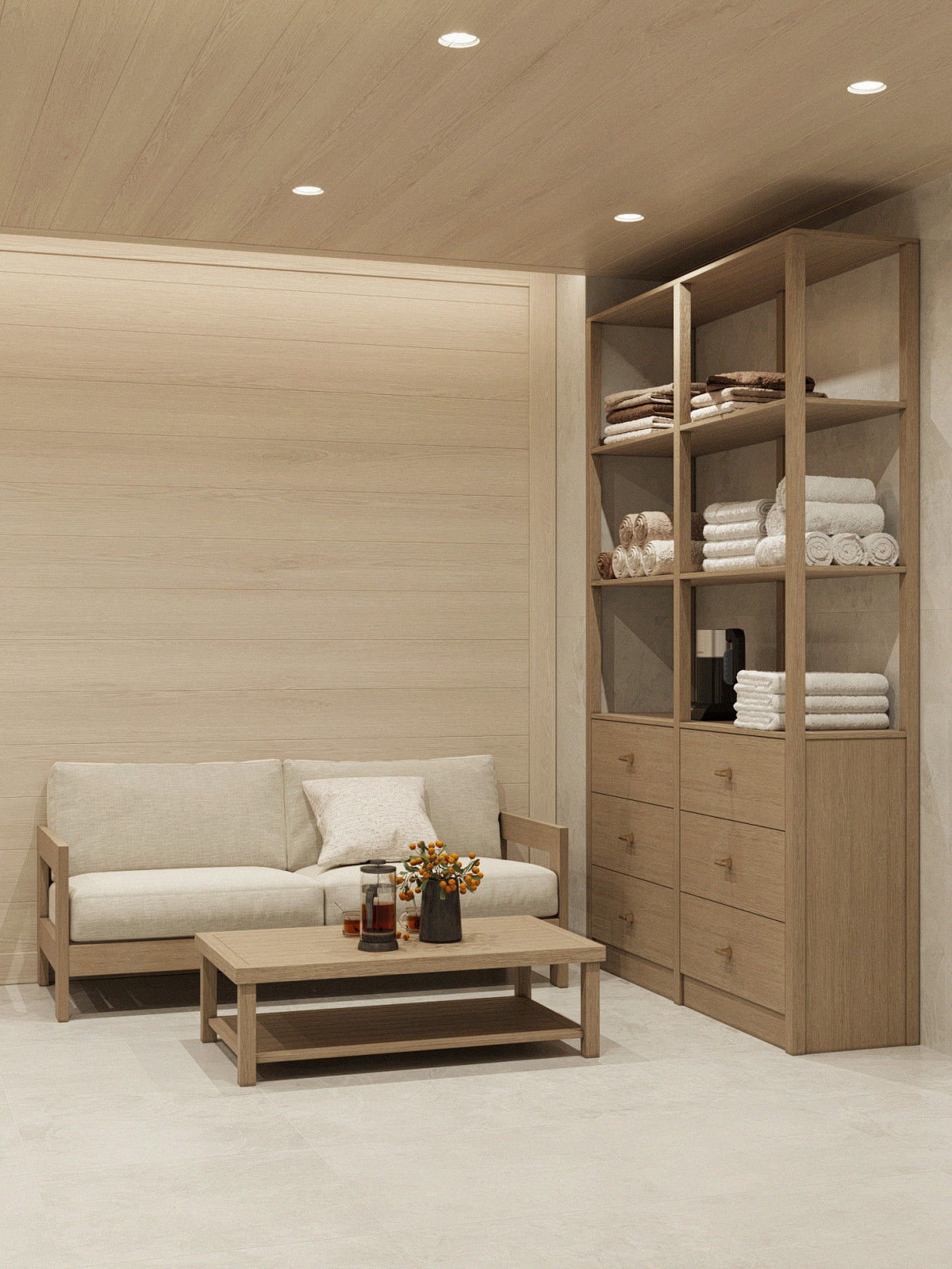 Зона отдыха с бассейном и сауной