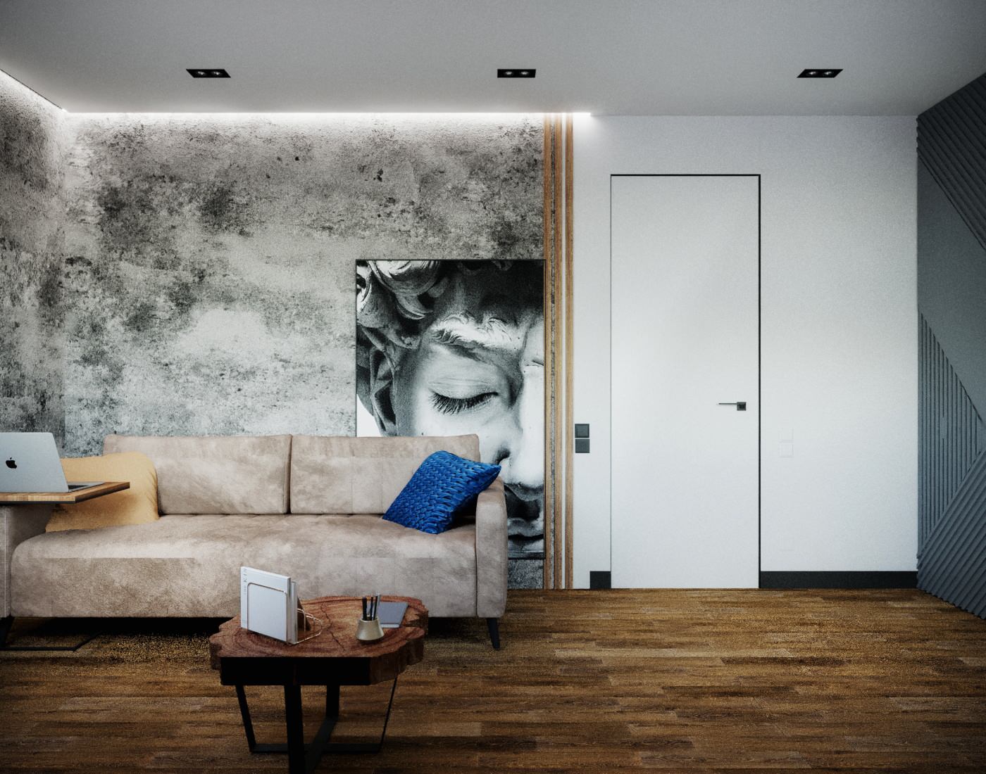 Проект комнаты для отдыха в центре города Екатеринбурга