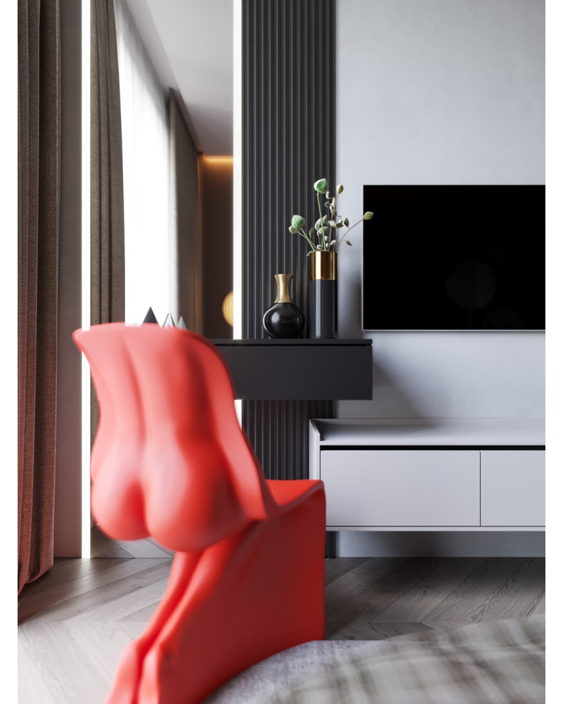 Будуарная зона в мастер-спальне