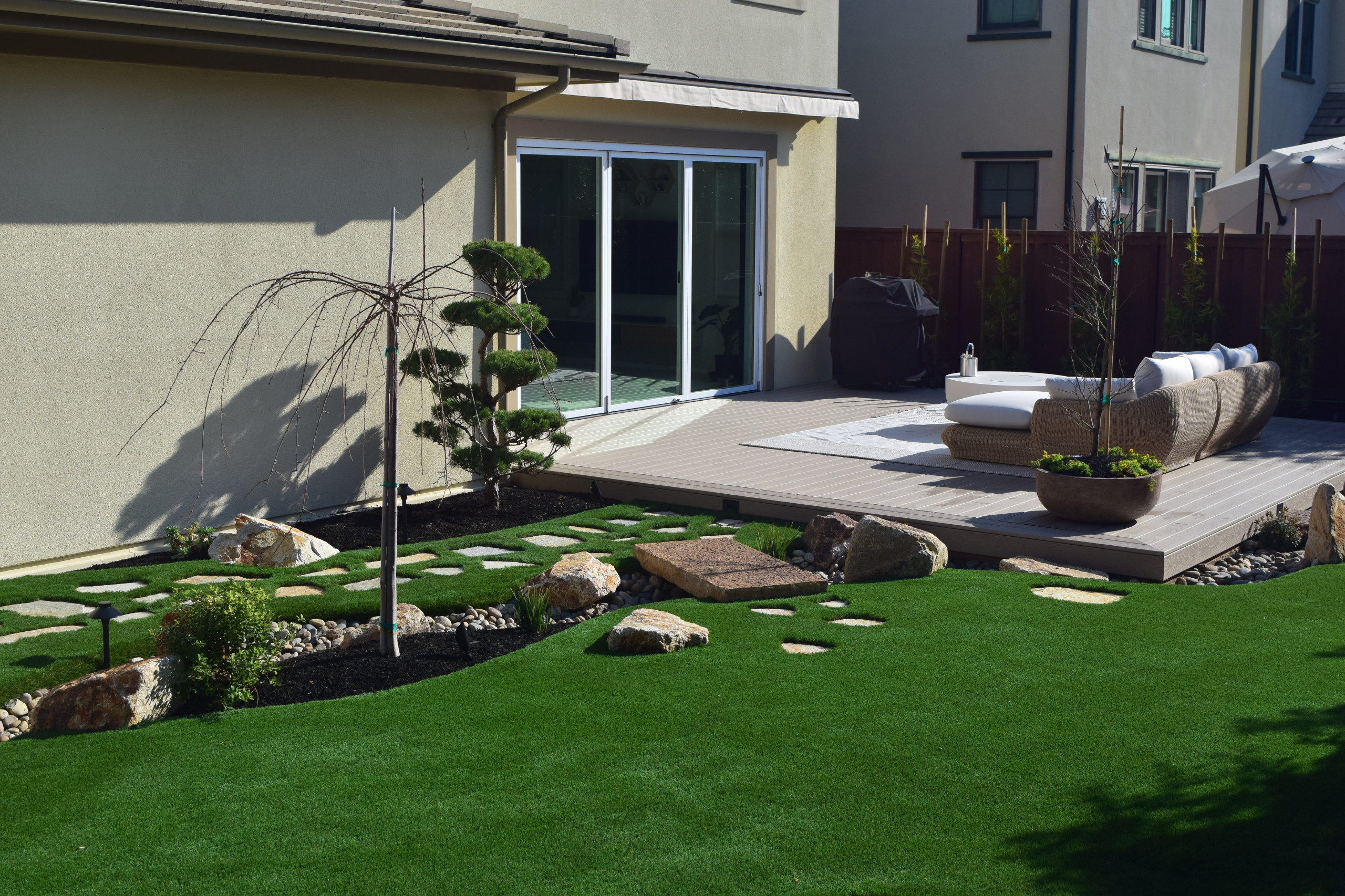 Modern Asian Inspired Backyard in Palo Alto