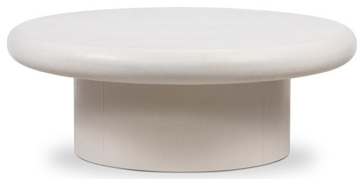 Ripley Coffee Table Charcoal Parawood Solid, Tofu Solid