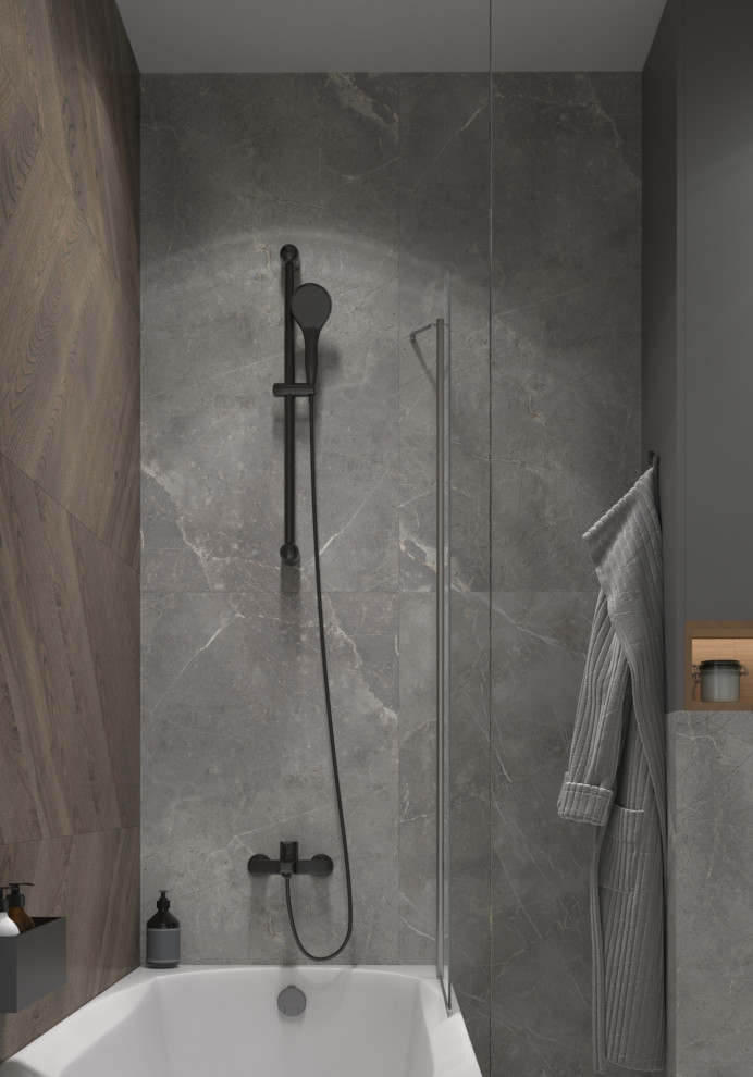 Санузел в стиле лофт