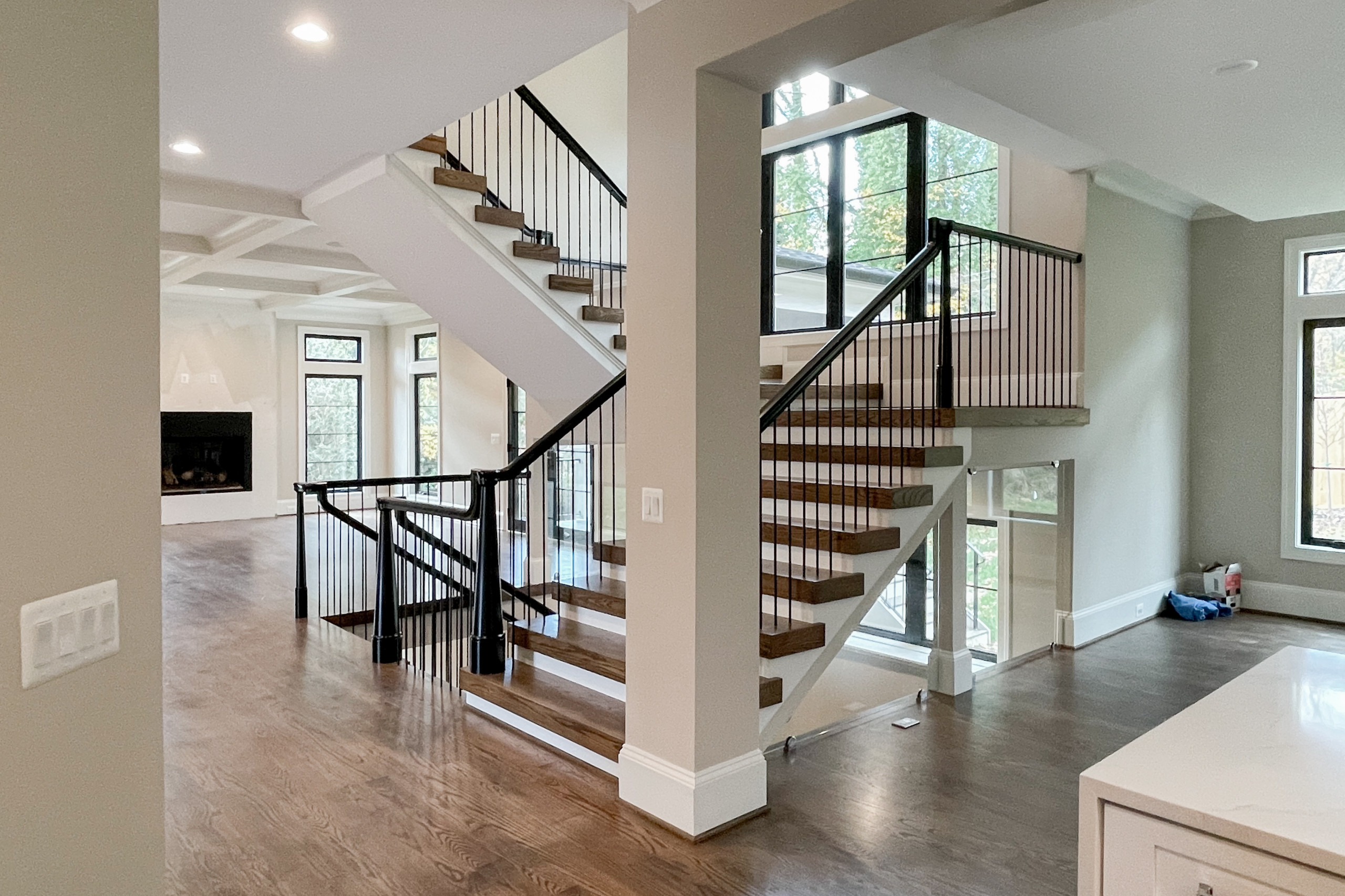 89_Eclectic and Edgy Staircase in French Contemporary Residence, McLean VA 2210