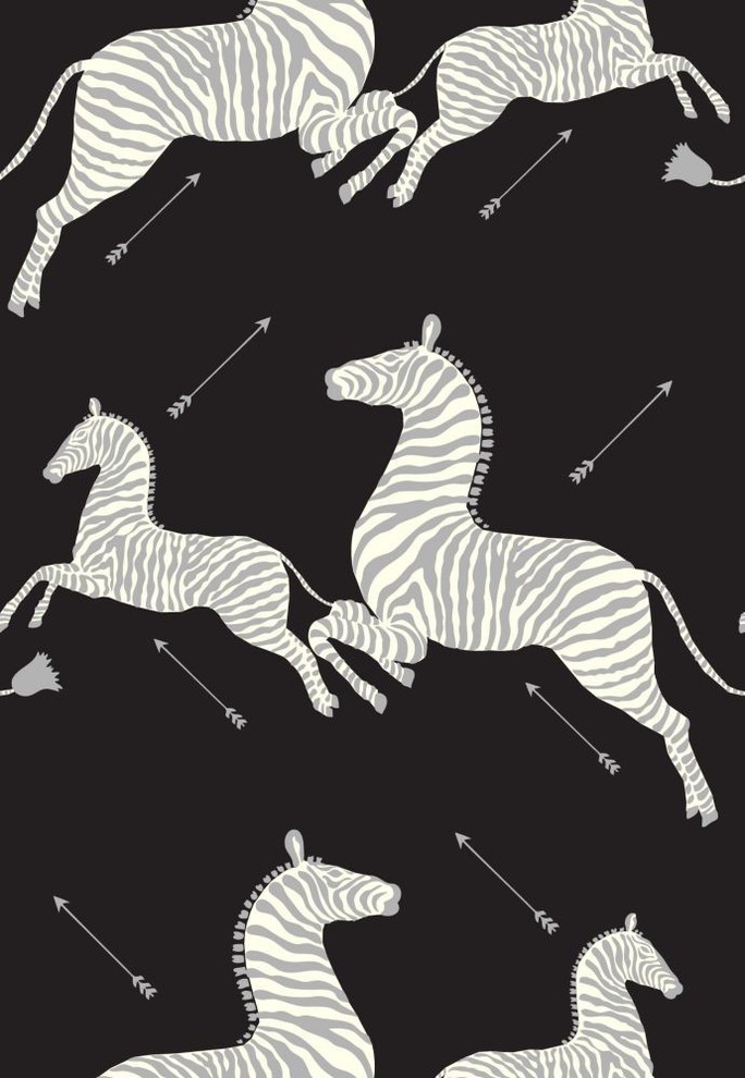 Zebras Wallpaper - Contemporary - Wallpaper - by Scalamandré