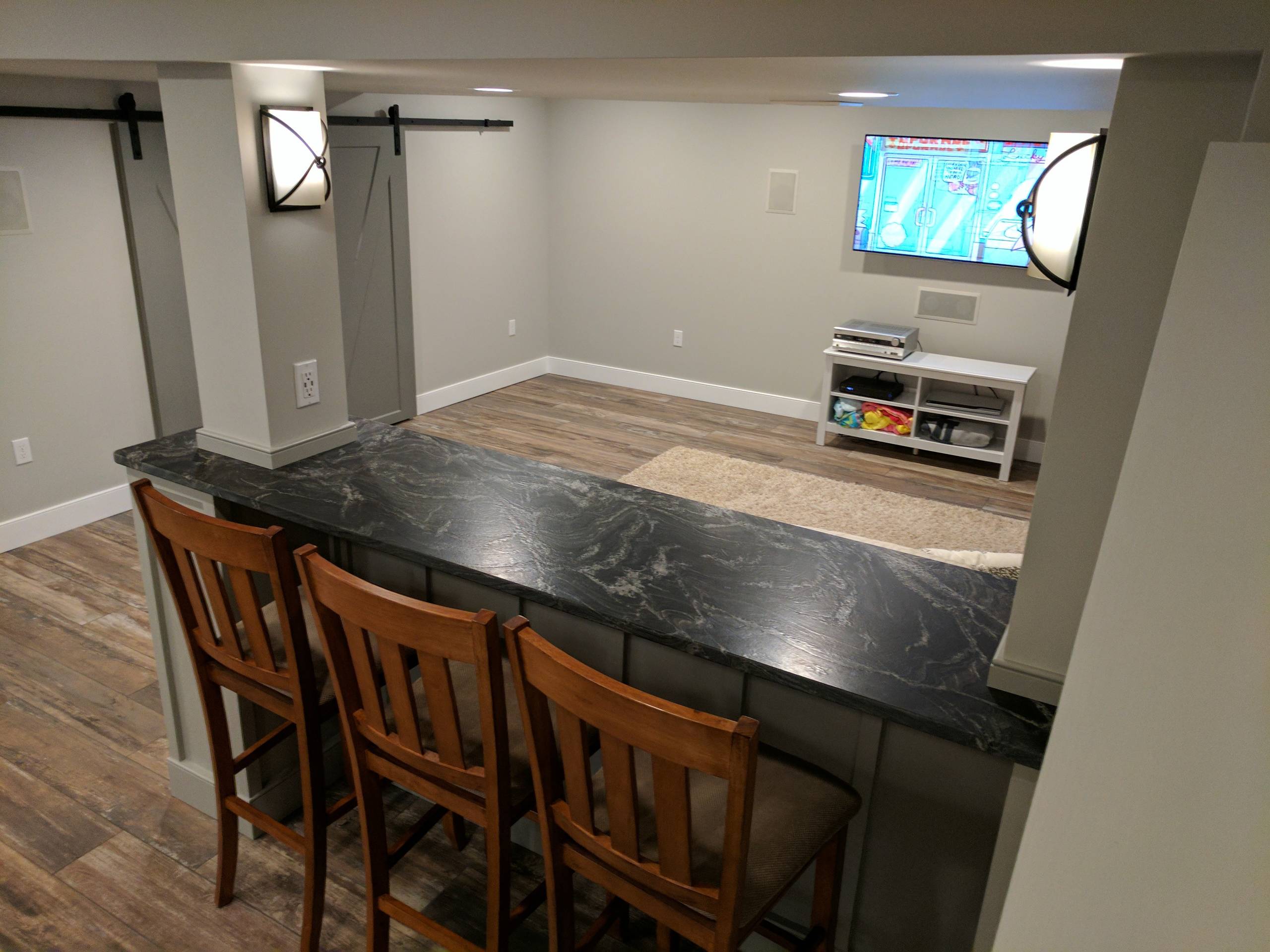 Basement Wet Bar, Gray, Harrisburg, PA