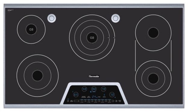 Thermador Deluxe 36" Smoothtop Electric Cooktop, Stainless Steel | CES366FS