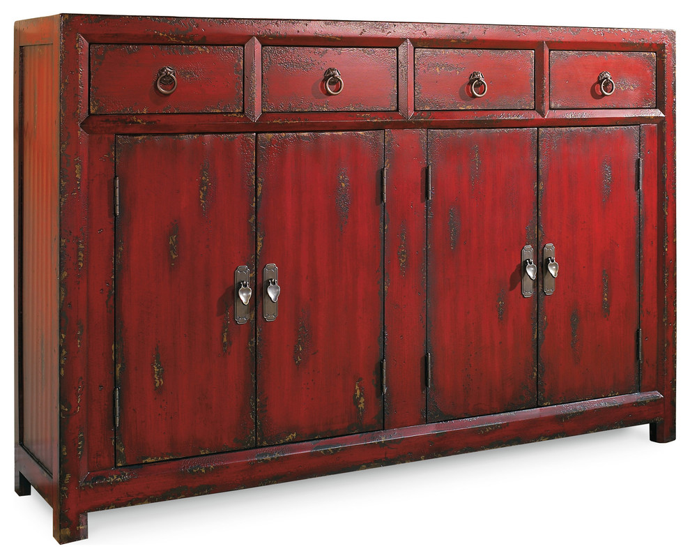 58'' Red Asian Asian Buffets And Sideboards by Hooker