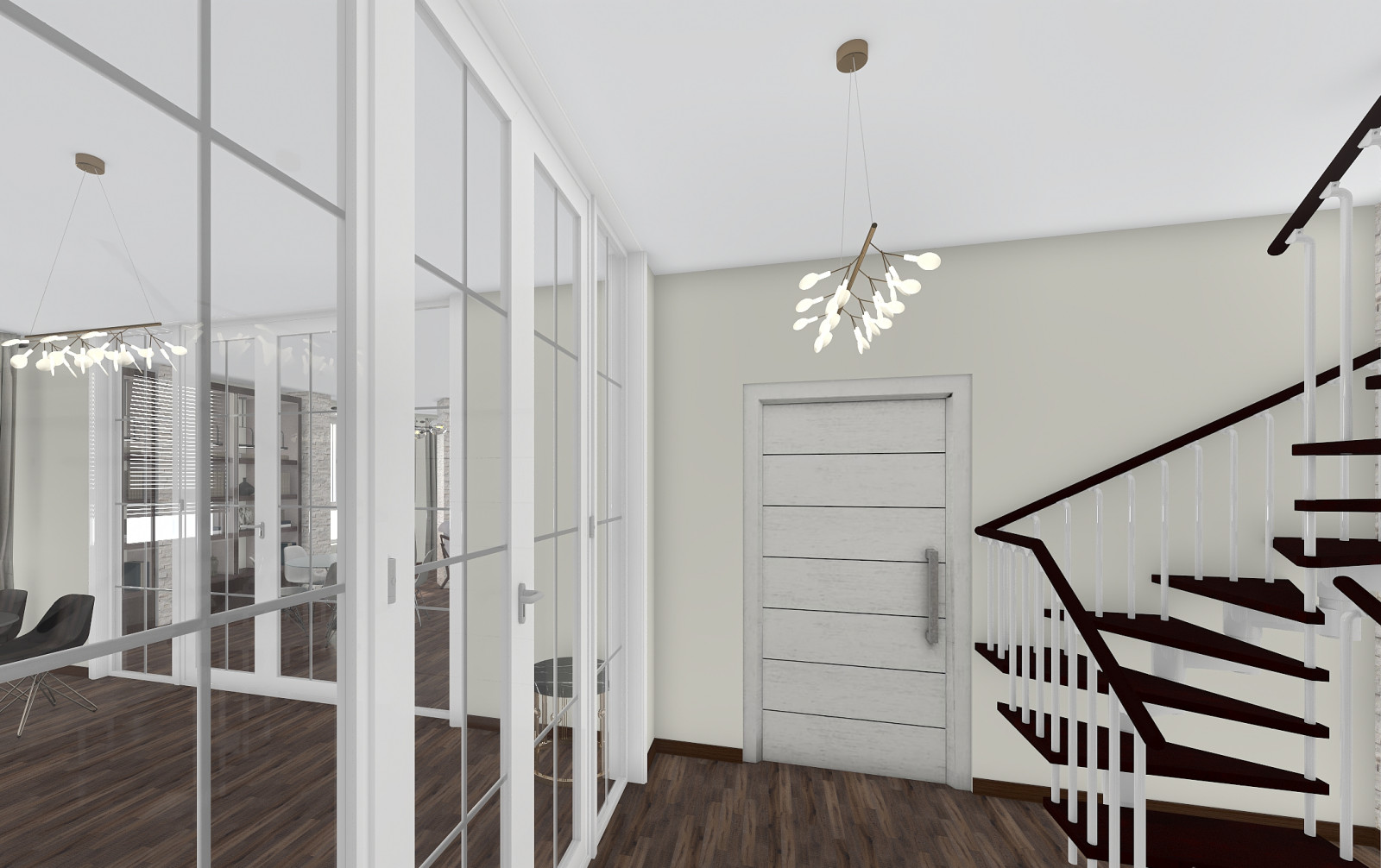 Загородный дом с элементами лофт