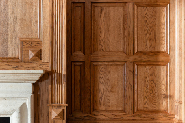 Solid Oak Library klassisk-arbetsrum
