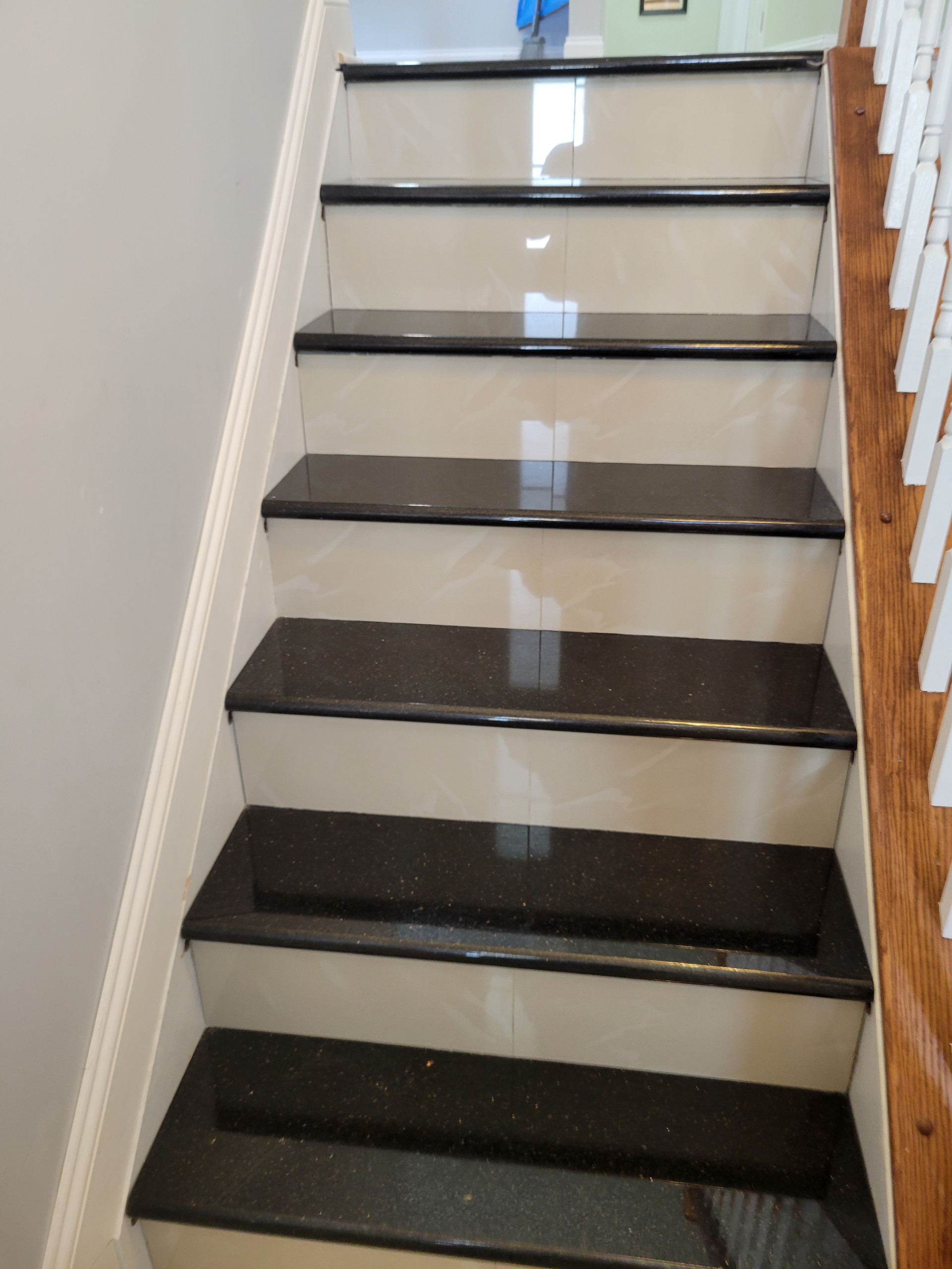 Tile with granite steps, New Idea