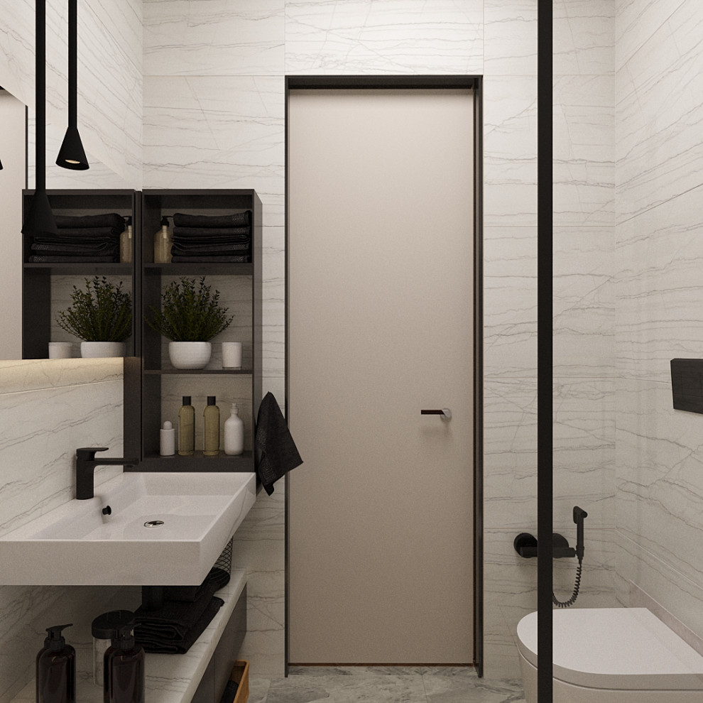 Травертин и дерево