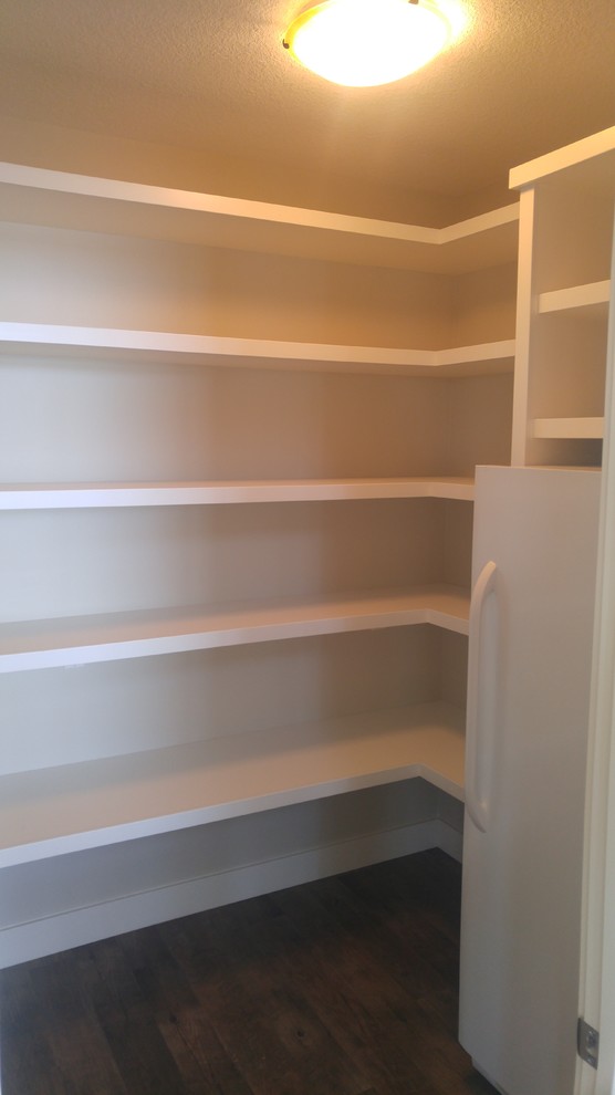 Design ideas for a transitional storage and wardrobe in Edmonton.