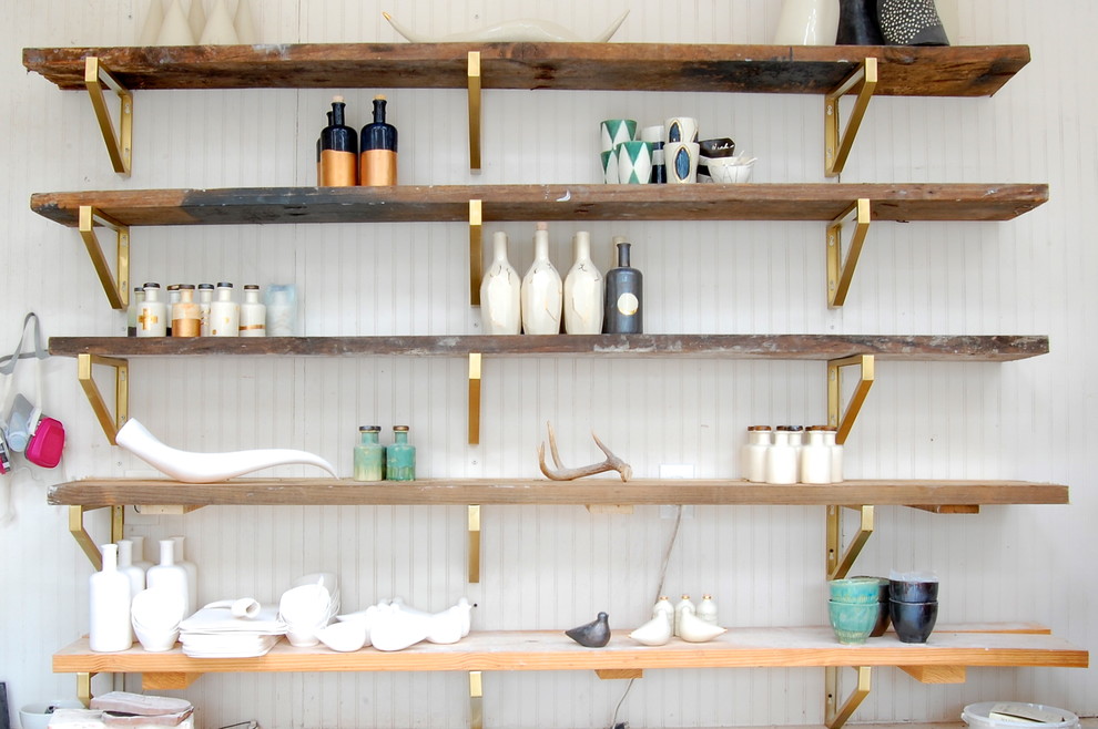 Inspiration for an eclectic home design remodel in New York