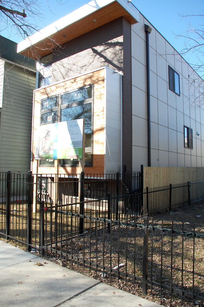 Modern Exterior Remodel in Chicago, IL Hardie Panel Siding Modern Exterior Remodel in Chicago, IL Hardie Panel Siding