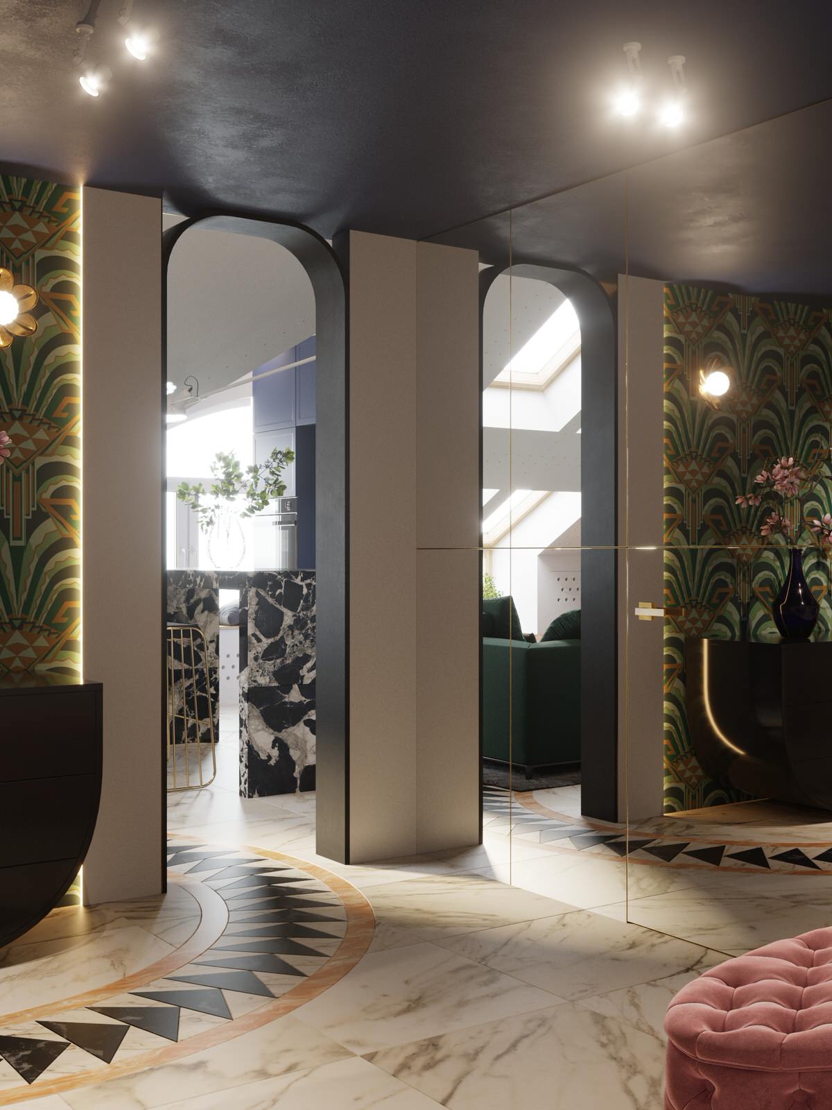 Проект двухуровневой квартиры с мансардой