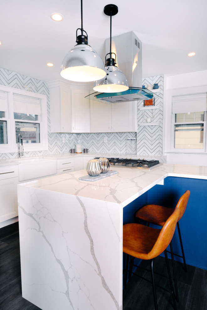Inspiration for a modern kitchen remodel in New York