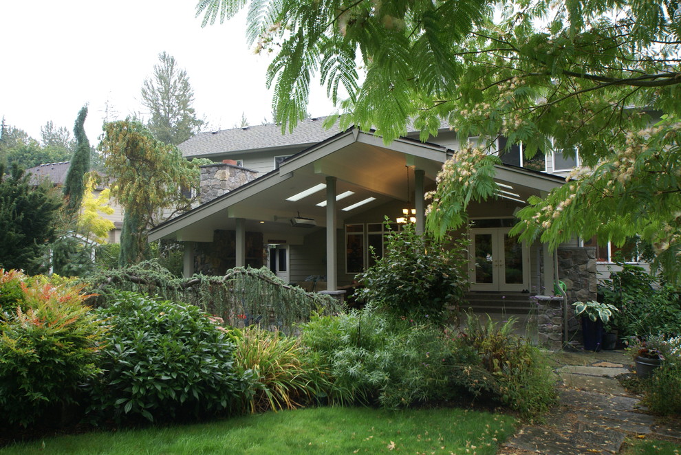 Contemporary exterior home idea in Seattle