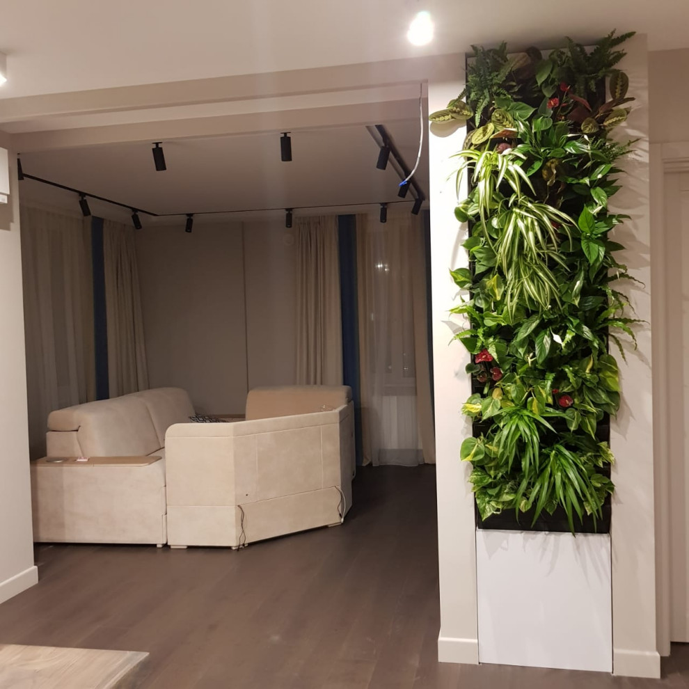 Фитостена в квартире (система полок)