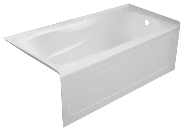 Pro White Acrylic Bathtub Sculpted, How Strong Are Acrylic Bathtubs