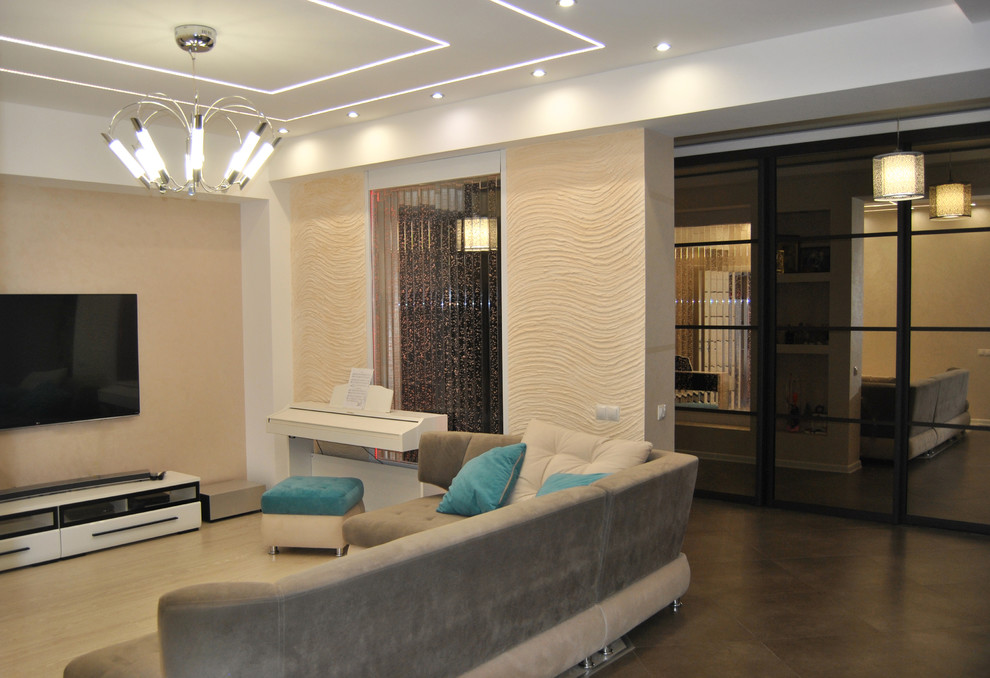 Гостиная для очень дружной семьи Жк "Наследие"