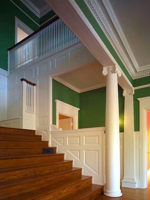 This is an example of a traditional staircase in Baltimore.