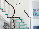 Contemporary Staircase by GSW Cabinetry Inc.