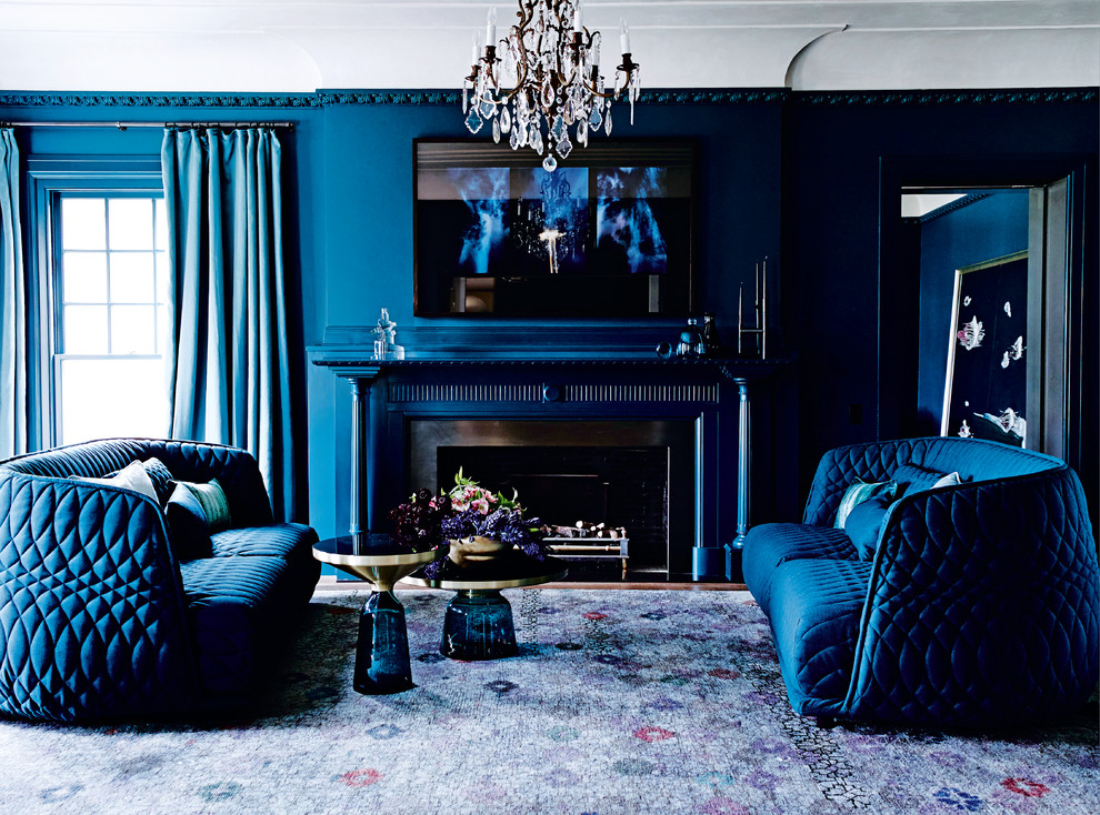 Design ideas for a traditional living room in Melbourne.