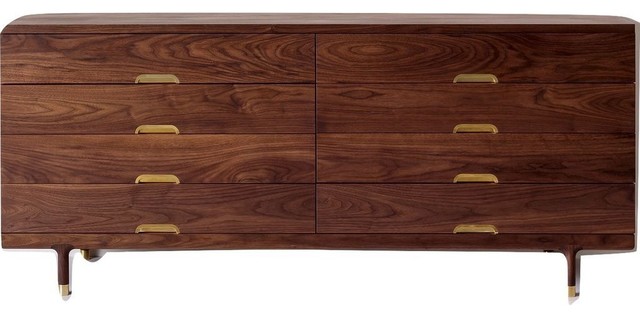 Kalon Simple Wood Dresser Walnut Dressers By Sportique