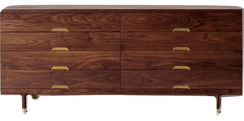 Kalon Simple Wood Dresser Walnut Dressers By Sportique