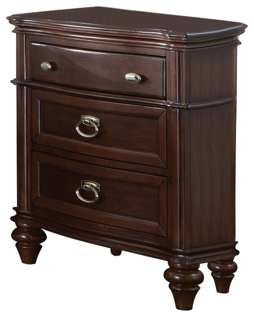 Coaster Night Stand, Walnut Finish 203612 Traditional Nightstands
