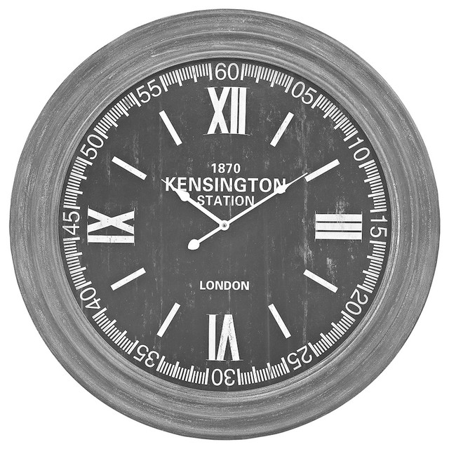 Wall Clock London In Preda Aged Gray Transitional Clocks By Ownax - London Clock Black Pendulum Wall Wall Clock London In Preda Aged Gray Transitional Clocks By Ownax - London Clock Black Pendulum Wall