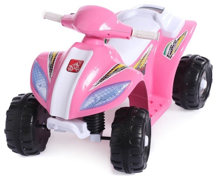 Fun Wheels Step-2 Mini Quad Battery Powered Riding Toy - Pink - 05PS2