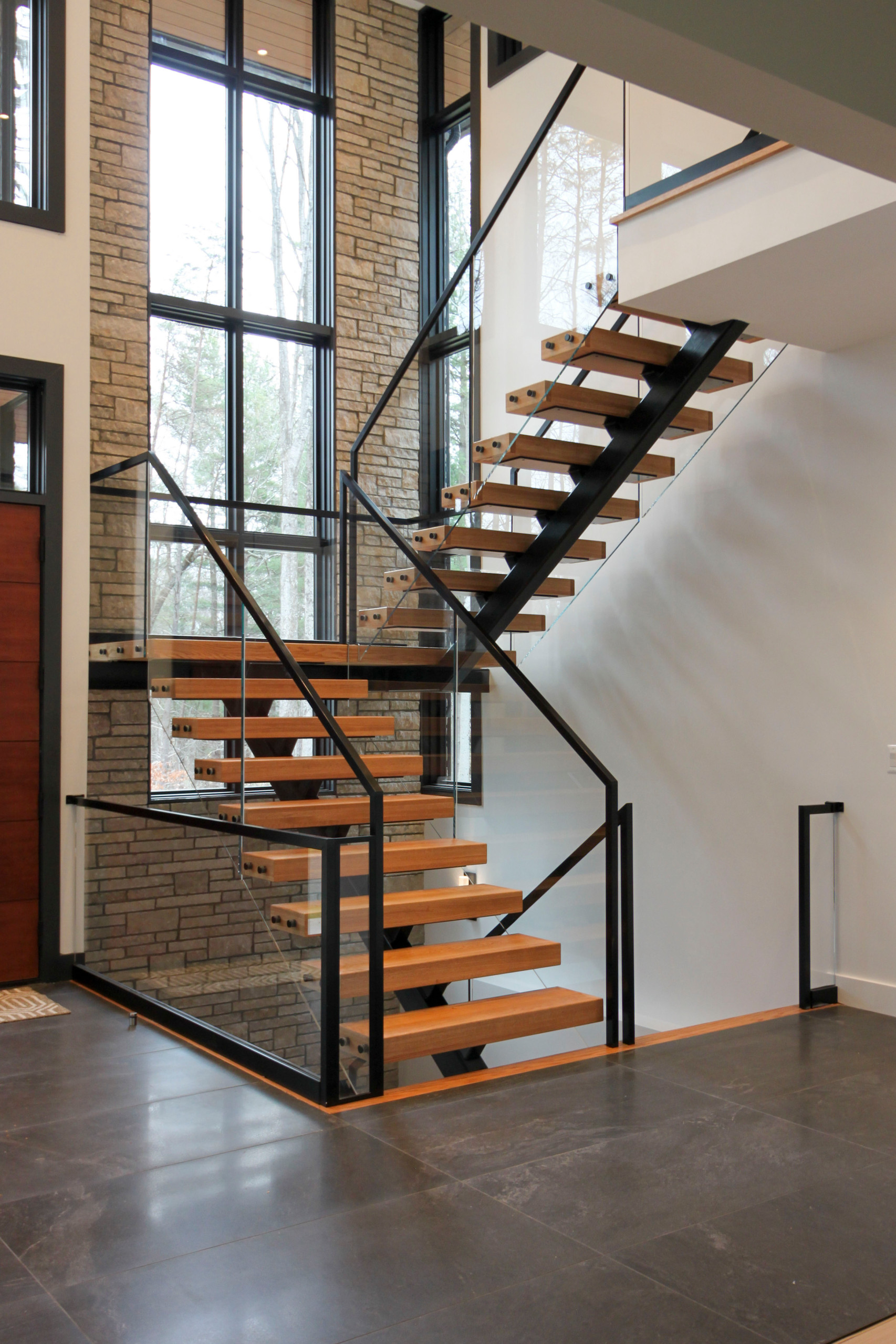 98_Sun Filled Modern Staircase Surrounded by Private Forest, Clifton VA 20124