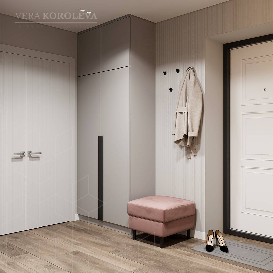 Лавандовая дымка: красивая и функциональная двушка 47 кв.м