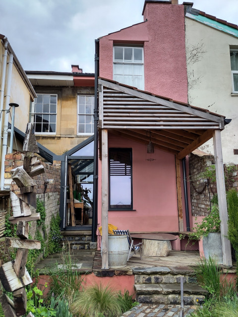 Montpelier Home and pop restaurant eklektisk-fasad