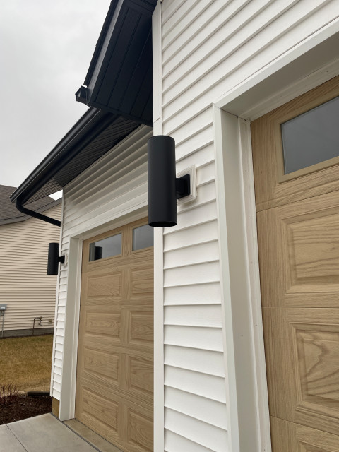 Birch and Black Mid Century Inspired Minimalist Kitchen Design