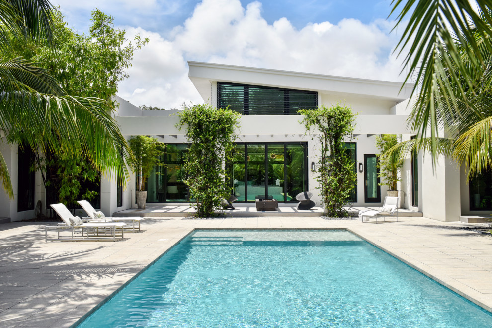 Midcentury pool in Miami.