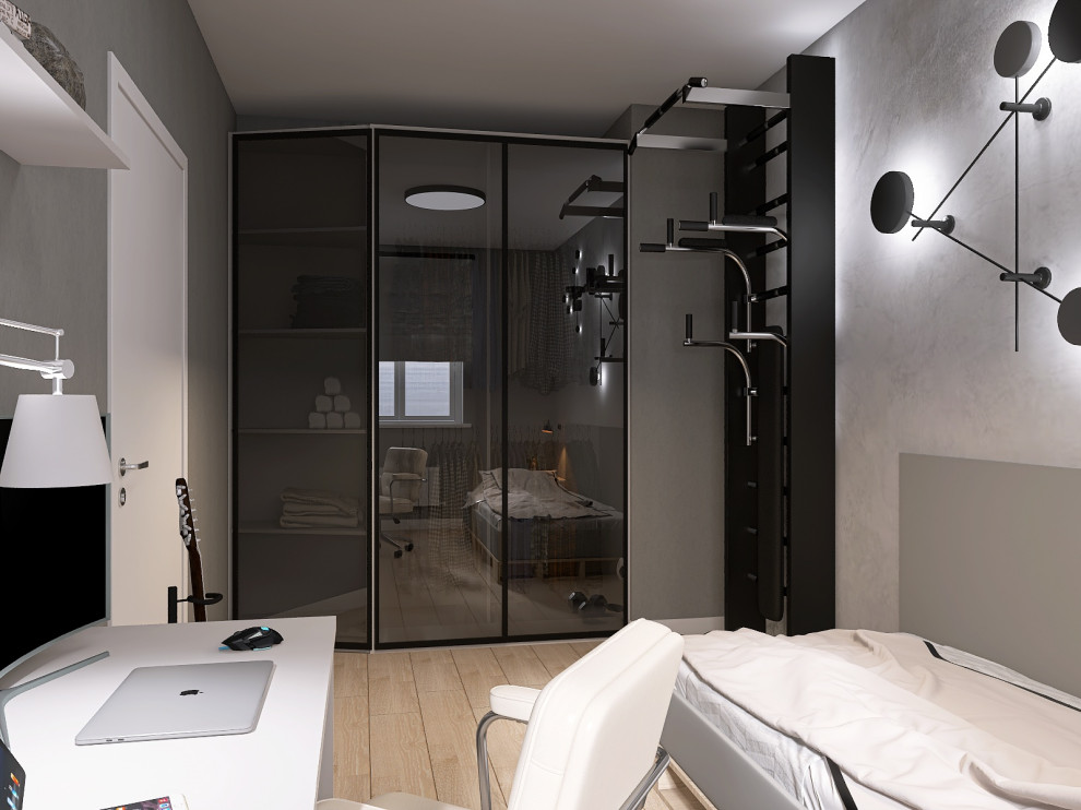 КУХНЯ-ГОСТИНАЯ + СПАЛЬНЯ И КОМНАТА ДЛЯ СЫНА 54 КВ.М.