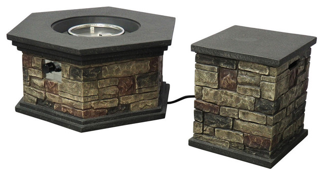 Gdf Studio Lillian Outdoor 32 40 000 Btu Round Light Weight