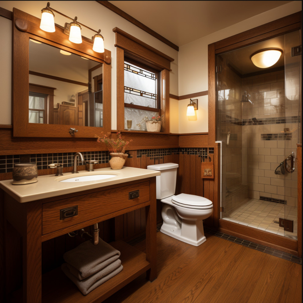 Rustic Bathroom Design & Remodel - Craftsman - Bathroom - San Diego ...