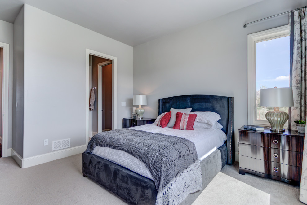 Transitional home design photo in Denver
