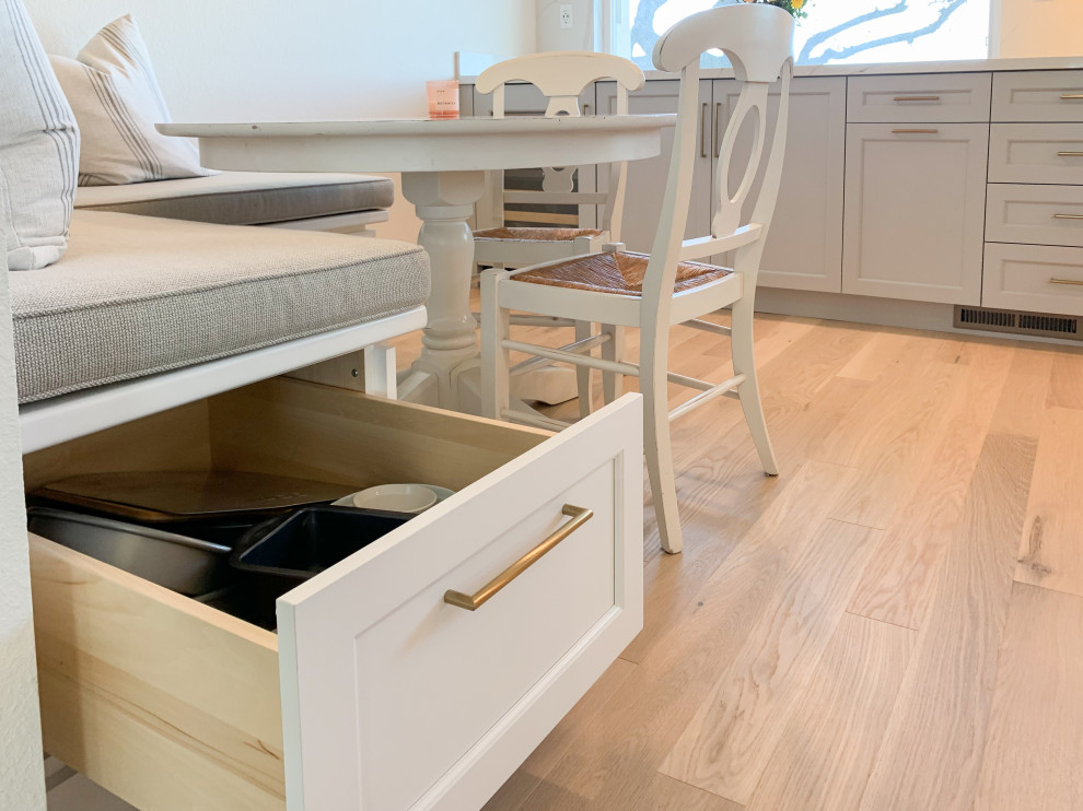 Bright and Airy Kitchen with Gold Accents