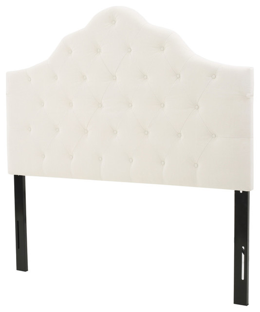 Kanadic Beige Fabric Queen//Full Headboard