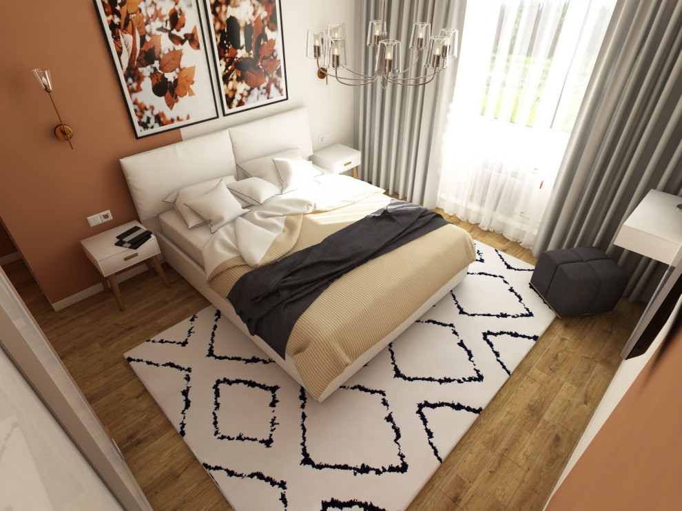 Квартира 60 кв.м. ТЗ от заказчика "Ярко и не ярко))"