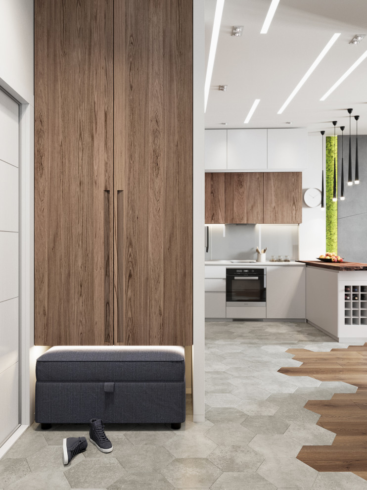 Квартира в современном стиле с элементами ЭКО в Санкт-Петербурге