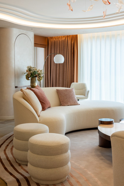 Burkes crescent contemporary-vardagsrum
